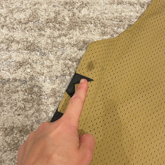 RARE!! Vintage Adidas Swingman NBA Washington Wizards Gilbert Arenas Gold Jersey - Picture 10 of 10